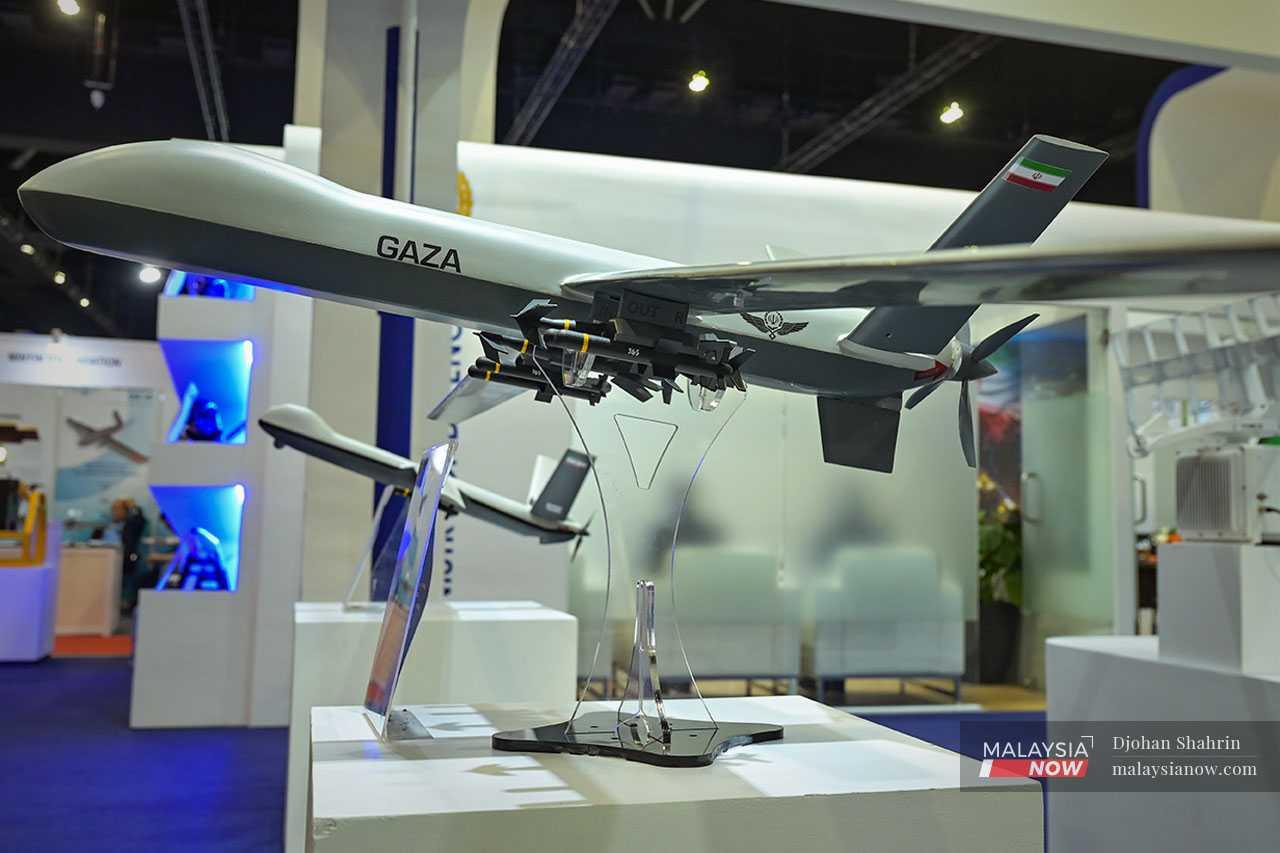 Drone GAZA buatan Iran, dinamakan sempena perjuangan rakyat Palestin semasa krisis Israel-Palestin 2021.