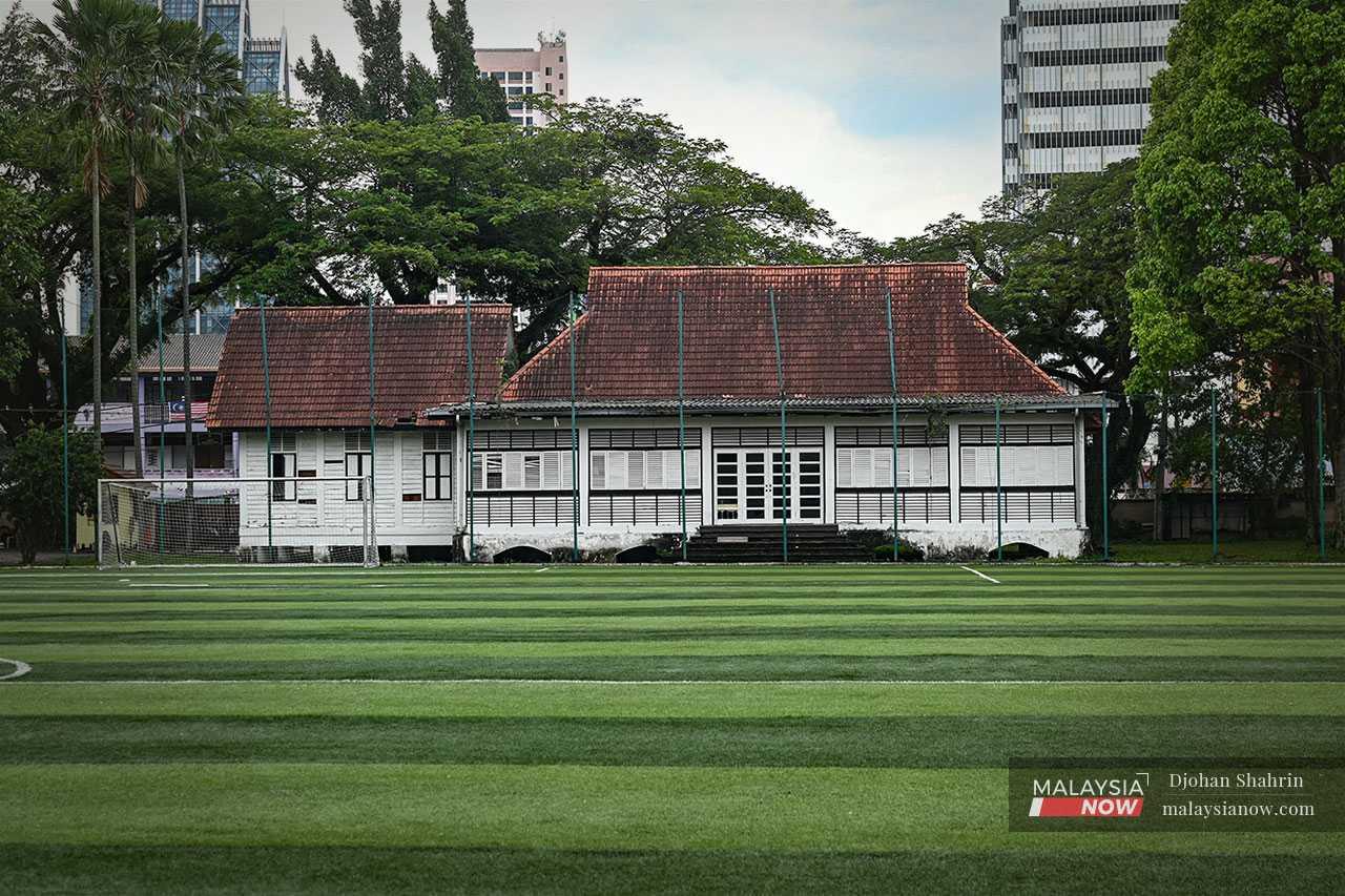 Kelab Sultan Sulaiman, as it stands today in Kampung Baru, Kuala Lumpur, now an abandoned building despite its historical significance.