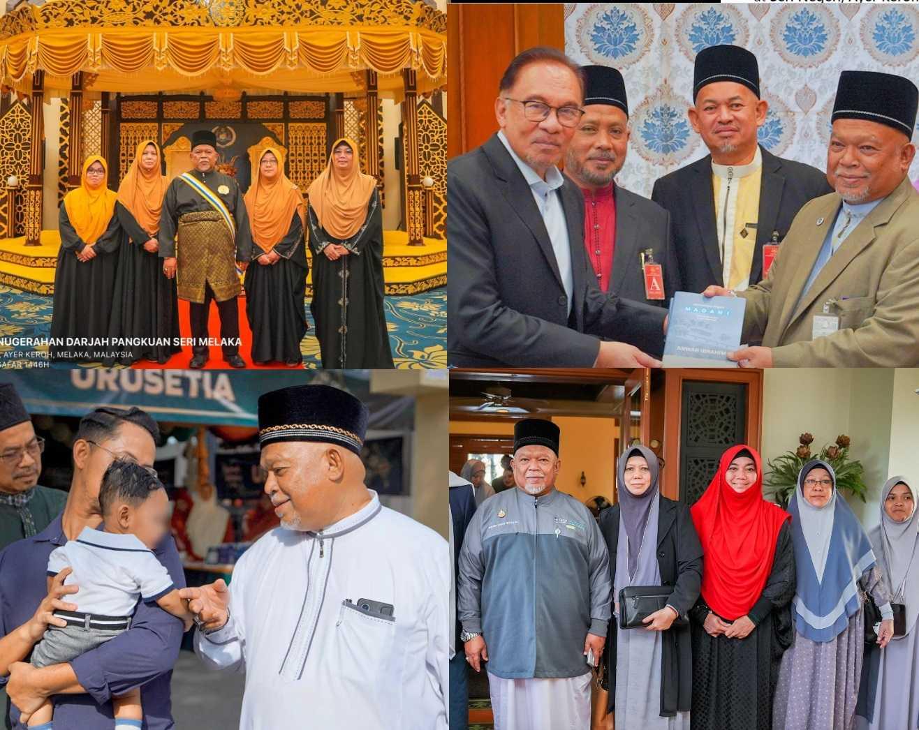 GISBH chairman Nasiruddin Mohd Ali, seen here in various pictures posted on the group's social media and news bulletin. The company has denied allegations of sexual abuse in its care homes following shocking revelations by authorities in Selangor and Negeri Sembilan. 